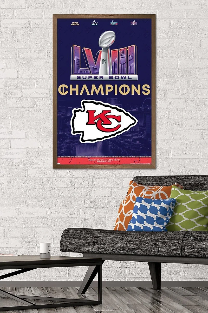 NFL Kansas City Chiefs - Logo de l'équipe du Super Bowl LVIII