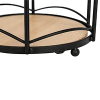 Era Porte-papier hygiénique autoportant Banes noir et bambou 6.14x23.03po