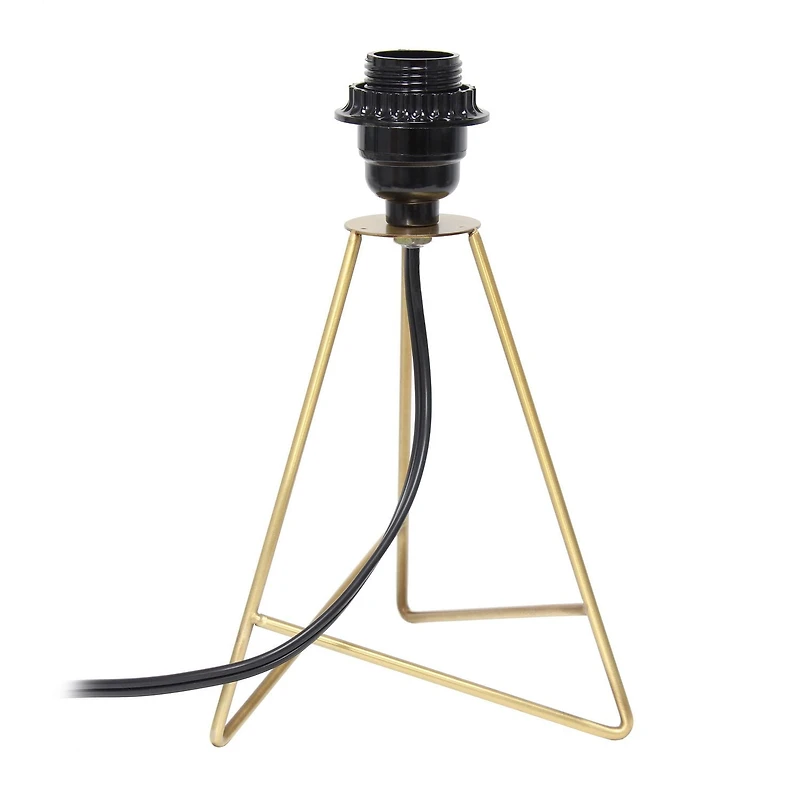 Simple Designs Down to the Wire Table Lamp with Fabric Shade