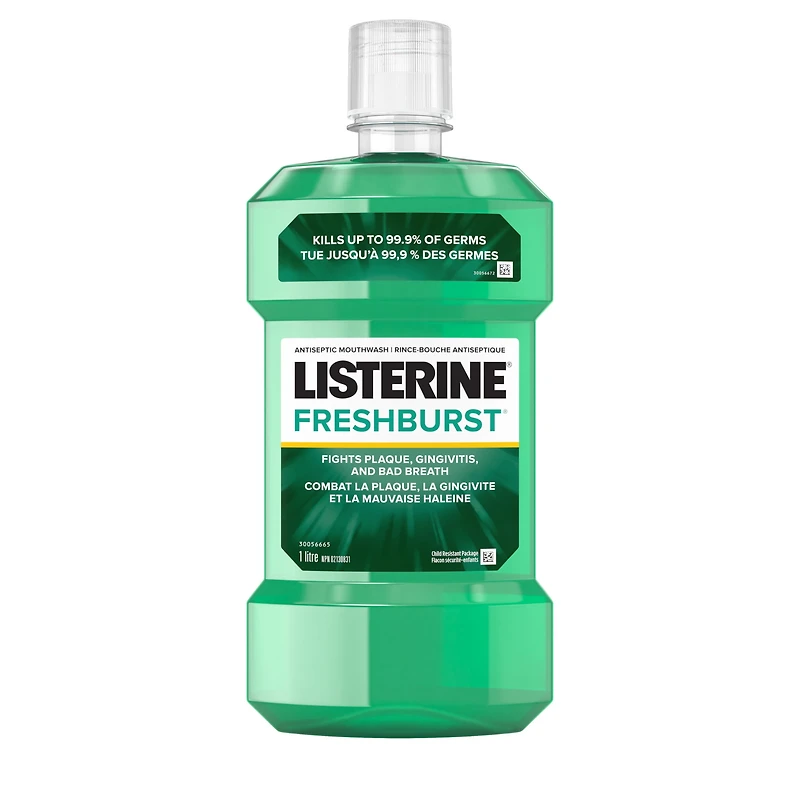 Listerine Fresh Burst Antiseptic Mouthwash, 1 L