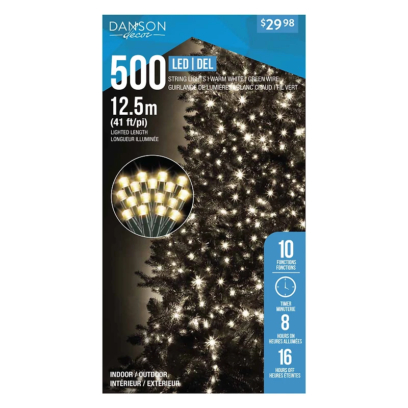 Danson Décor 500CT Lumière DEL, Blanc Chaud