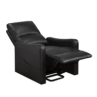 Reclinable chaise Ariel, Noir