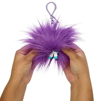 DreamWorks Trolls Band Together Rainbow Pom Poms Keychains with Surprise Mini Doll, Rainbow Series 1