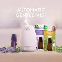 Air Wick Essential Mist Aroma Fragrance Oil Diffuser, Happiness, 1 diffuseur + 1 recharge, assainisseur d'air 1 unité