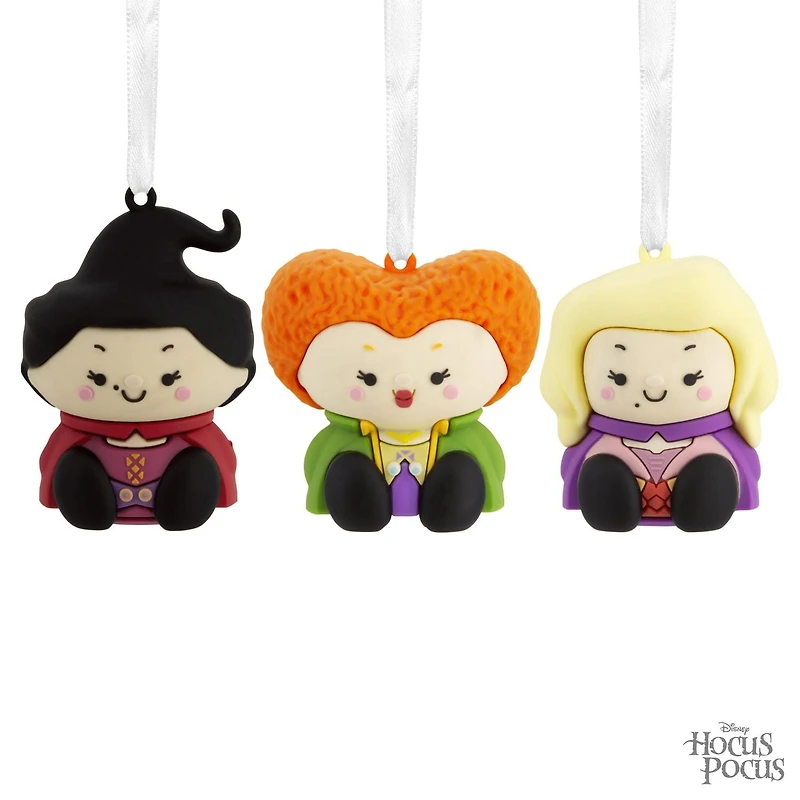 Hallmark Ornaments (Better Together Disney Hocus Pocus Mary, Winifred and Sarah Sanderson Magnetic), Set of 3