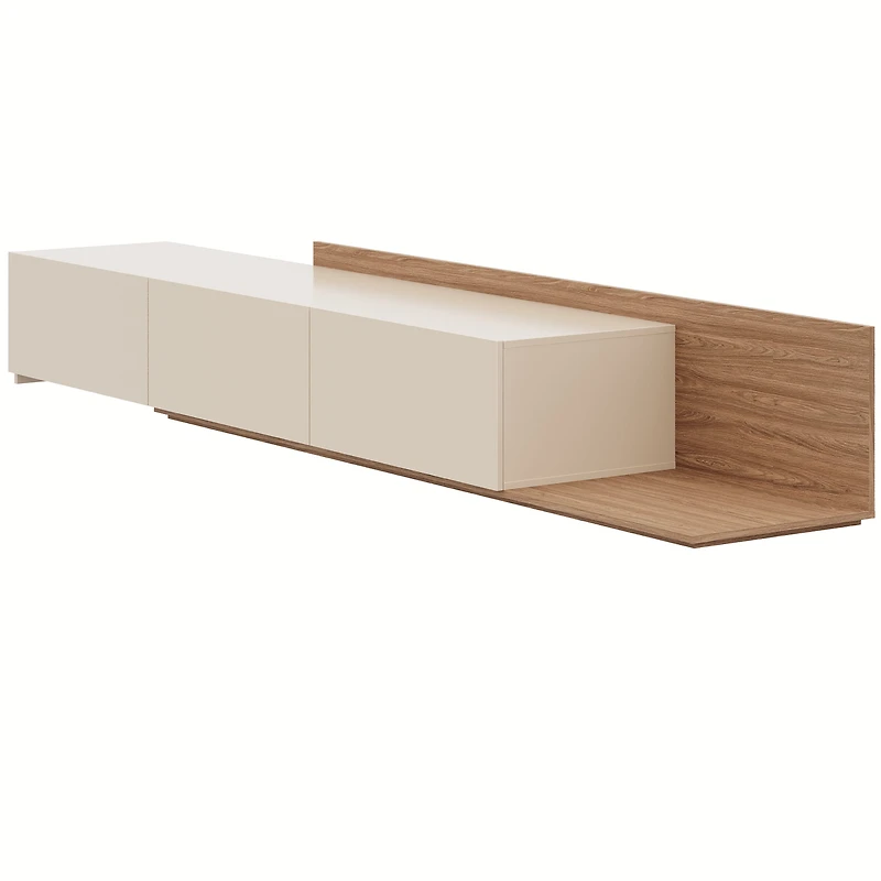 Meuble TV extensible (66-108 po) Nexera Noa, Noyer