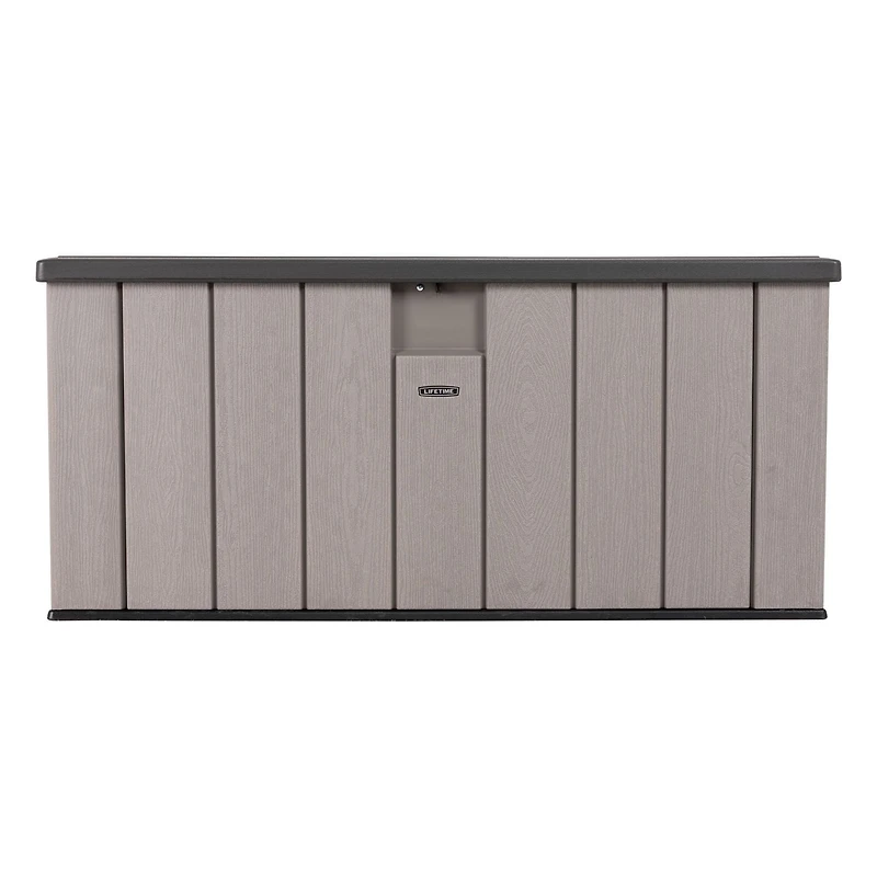 LIFETIME - Boîte de rangement extérieure de 150 gallons, couvercle gris