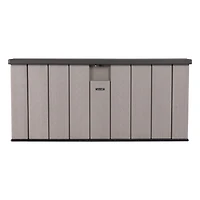 LIFETIME - Boîte de rangement extérieure de 150 gallons, couvercle gris