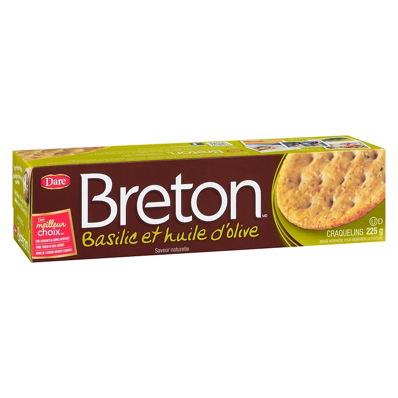 Breton Basil & Olive Oil Crackers, Dare