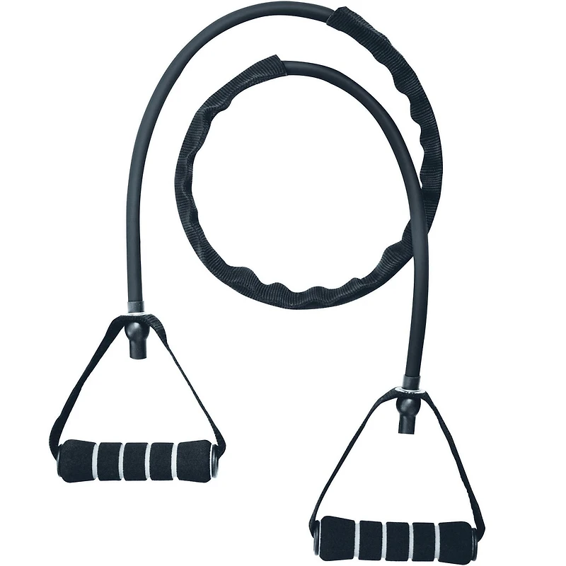 IBF Iron Body Fitness Resistance Tube / Band / Cord - Latex with Foam Handles - Improve Power, Strength & Flexibility - Available in Light / Medium / Heavy / X-Heavy Resistance
