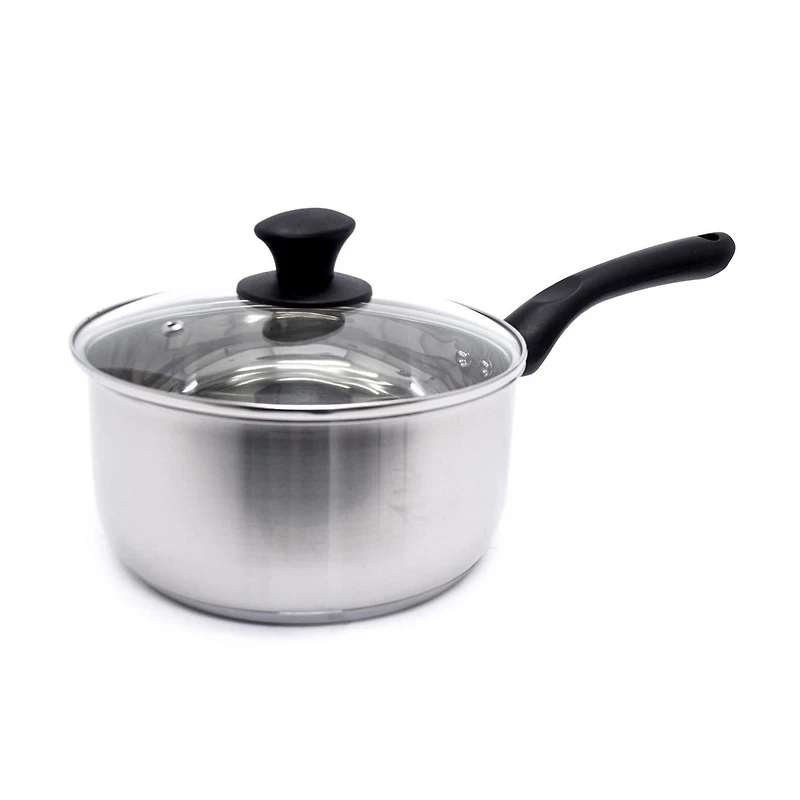 Starbasix Acier Inoxydable Casserole 3,2L (3,4Qt) avec couvercle Compatible avec inductin