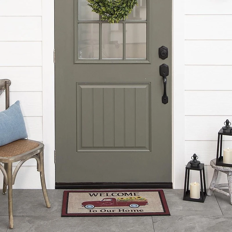 Mohawk Home Truck Home Sunflower 1' 6" X 2' 6" Polyester Door Mat