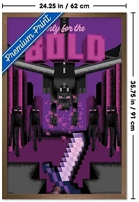 Minecraft: Discover - Only For The Bold Wall Poster
