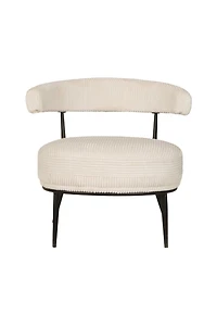 Eliza Accent Chair, Cream