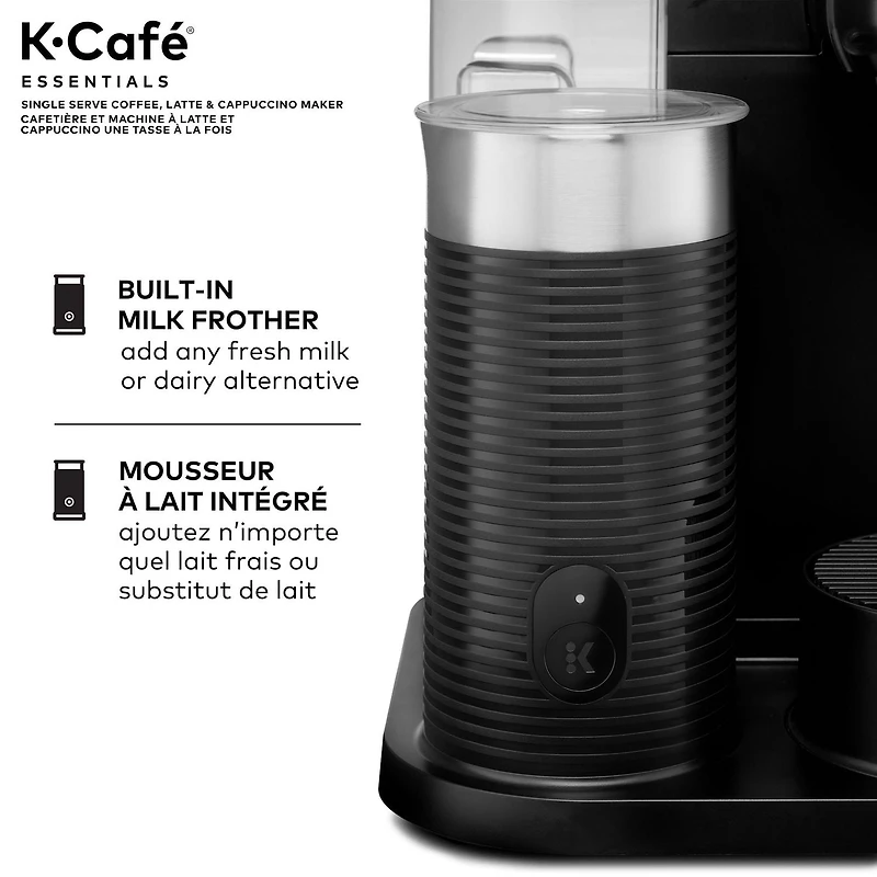 Cafetière Keurig K-Café Essentials avec mousseur à lait