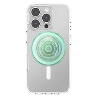 PopSockets PopGrip for MagSafe Round with Adapter Iridescent Turq