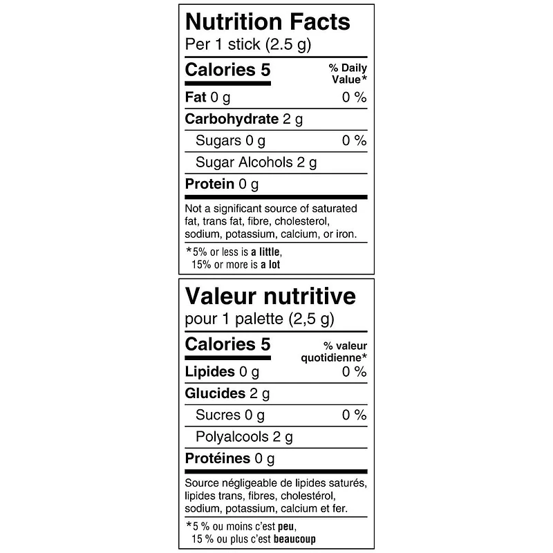 5 GUM, Peppermint-Cobalt Flavoured Sugar Free Chewing Gum, 15 Sticks, 3Packs, 3 Pack, 15Sticks