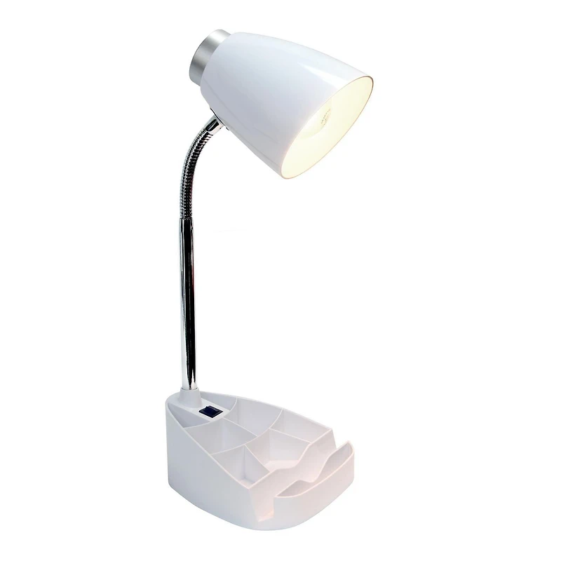Limelights Gooseneck Organizer Desk Lamp with iPad Tablet Stand Book Holder