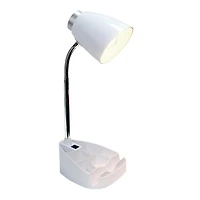 Limelights Gooseneck Organizer Desk Lamp with iPad Tablet Stand Book Holder