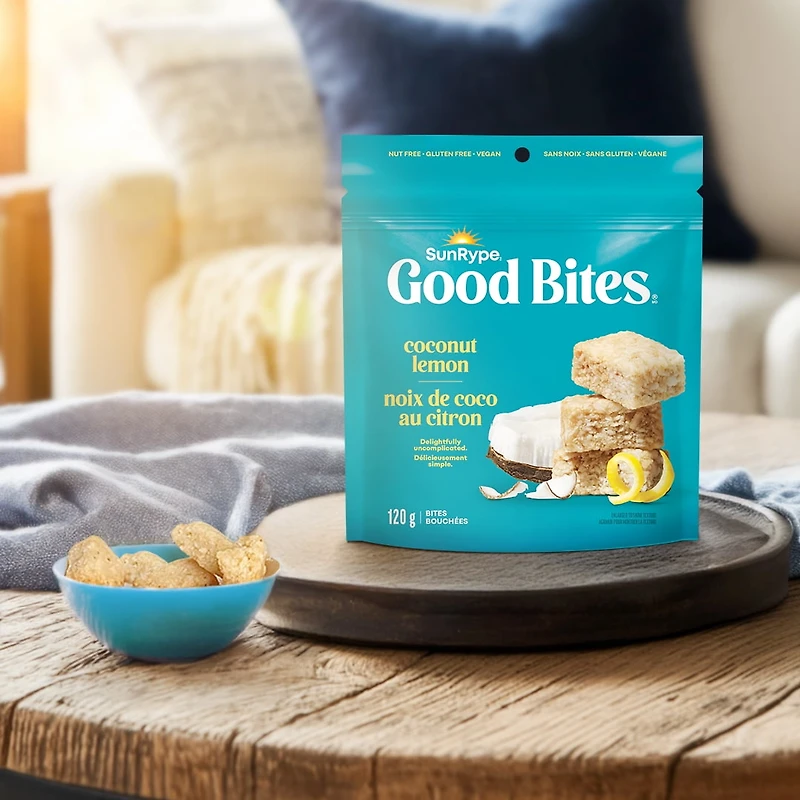 bouchées de noix de coco au citron Good Bites SunRype 120 g