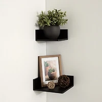 hometrends Levie Corner Shelf Set, Set of 2