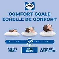 Sealy Oreiller de lit Spa Comfort, S/Q – soutien ferme, tissu en tricot doux rafraîchissant