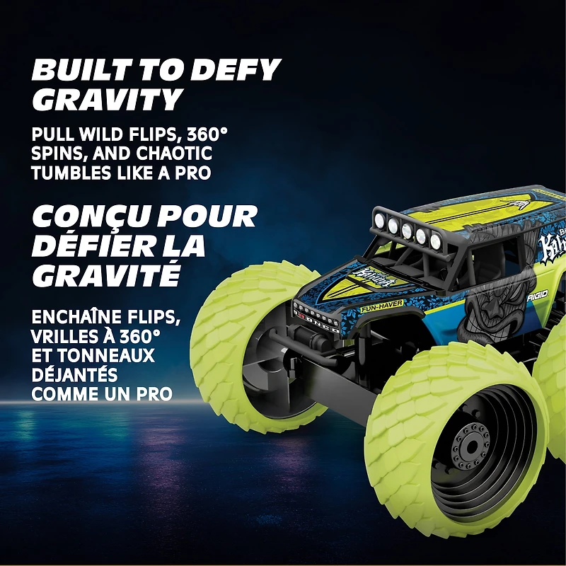 MotorDayz 1:14 Scale Remote Control Vaughn Gittin, Jr. "Big Kahuna" Bronco 4x4 Monster Truck, Green, Child, Ages 6+