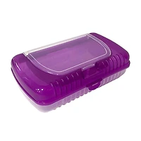 DOUBLE LAYER PLASTIC BOX PURPLE