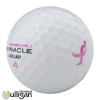 Mulligan - 48 balles de golf récupérées Pinnacle Gold Lady 5A, Blanc