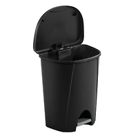 Sterilite 25 Liter Black Step Can, 25 Liter