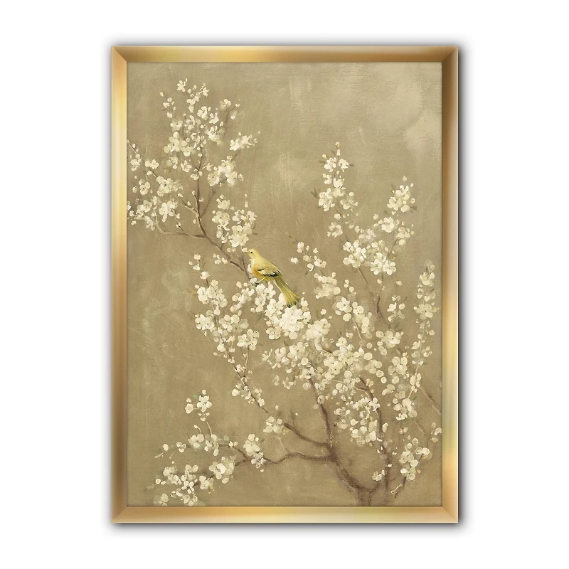 Designart Fleur de cerisier blanc III Art mural encadré