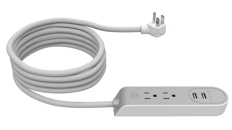 Westinghouse 9Ft Fabric 2-Out + 2 USB Strip
