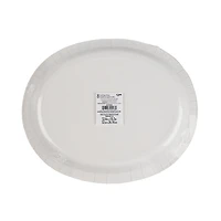 Way to celebrate! Thanksgiving Oval Pumpkins and Fall Leaf Paper Plates, 12.6" x 10.3", 8ct