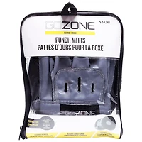 GoZone Punch Mitts – Boxing Focus Mitts – Black/Grey, Thick foam padding