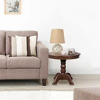 Elegant Designs Buoy Rope Nautical Netted Coastal Ocean Sea Glass Table Lamp with Burlap Fabric Shade