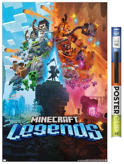 Minecraft: Legends - Key Art Wall Poster, 22.375" x 34"