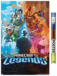 Minecraft: Legends - Key Art Wall Poster, 22.375" x 34"