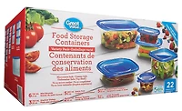 Contenants de conservation des aliments emballage varié Great Value