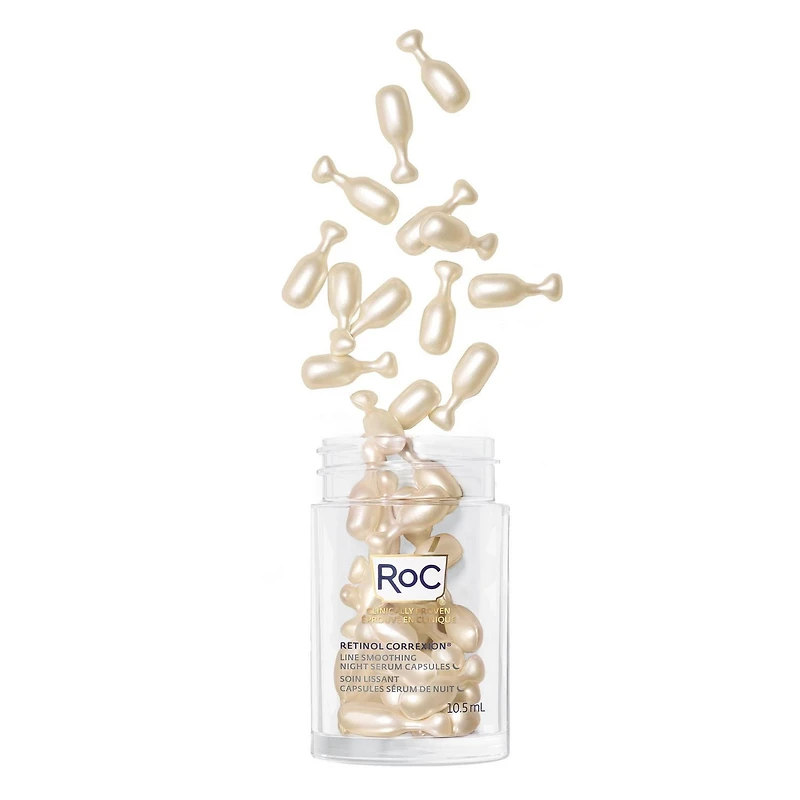 RoC Skincare - Retinol Correxion®️ - Line Smoothing Night Serum Capsules (10.5ml), RoC Skincare