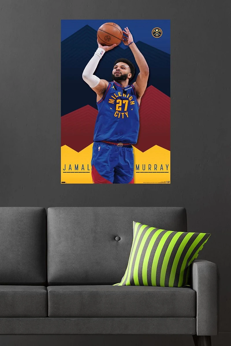 NBA Denver Nuggets - Jamal Murray 24 Wall Poster, 22.375" x 34"