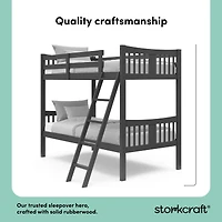 Storkcraft Caribou Solid Hardwood Twin Bunk Bed