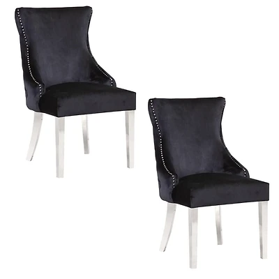 STONEFORT CHAIR – STEEL in Black SET OF 2