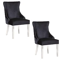 STONEFORT CHAIR – STEEL in Black SET OF 2
