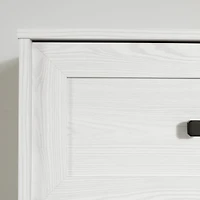 South Shore Hazen Twin Mates Bed with 3 Drawers and Headboard Set, in White Pine