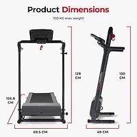 Sunny Health & Fitness SMART Easy Assembly Folding Treadmill - SF-T7610SMART