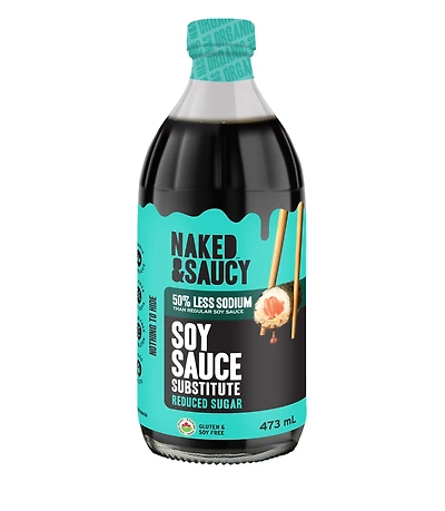Naked & Saucy Low Sodium Coconut Aminos, Soy-Sauce Substitute, 473mL
