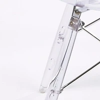 Nicer Furniture Transparent Clear Legs Eiffel Dining Room Chair