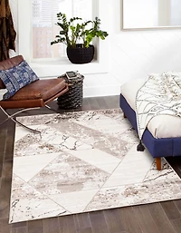 ECARPET Vivian Tapis Contemporain / Moderne pour Salon, Chambre, Salle A Manger, Entrée, Couloir et Plus Encore.