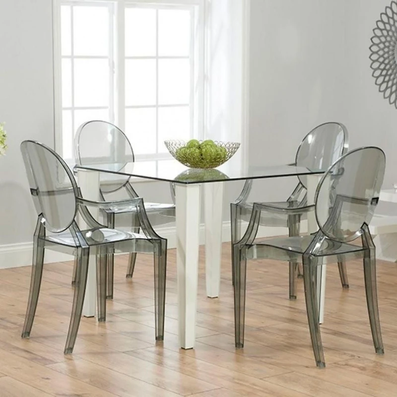 Chaise à accoudoirs en plastique Heavenly Collection pour salle à manger