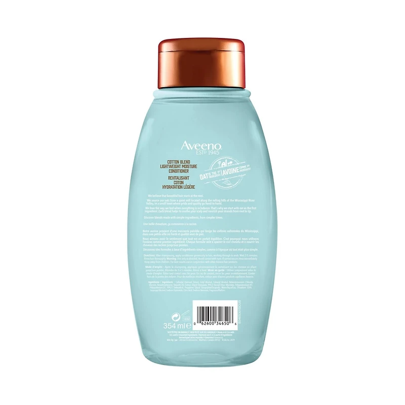 Aveeno Cotton Blend Light Moisture Sulfate-Free Conditioner